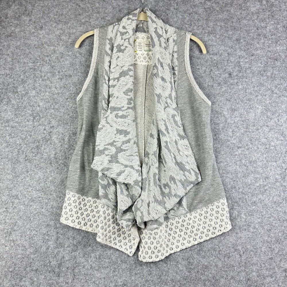 Anthropologie Saturday Sunday Gray and Cream Cardigan